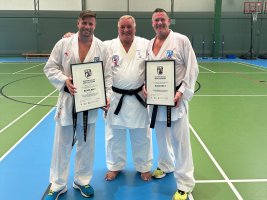 Dan Grades Awarded by Sensei Ticky Donovan OBE